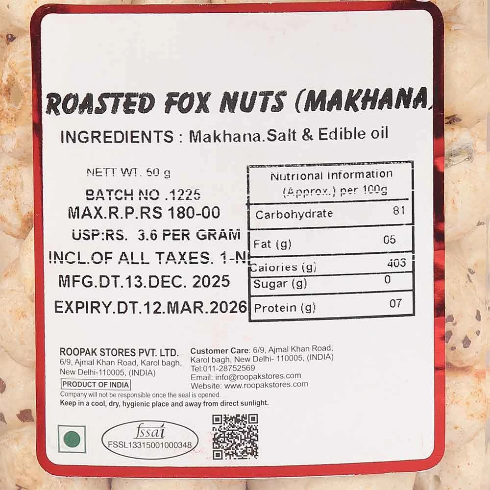 Roasted Makhana (Punjabi Masala)